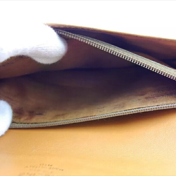 Celine long wallet macadam beige PVC x leather Authentic USED - Picture 10 of 11